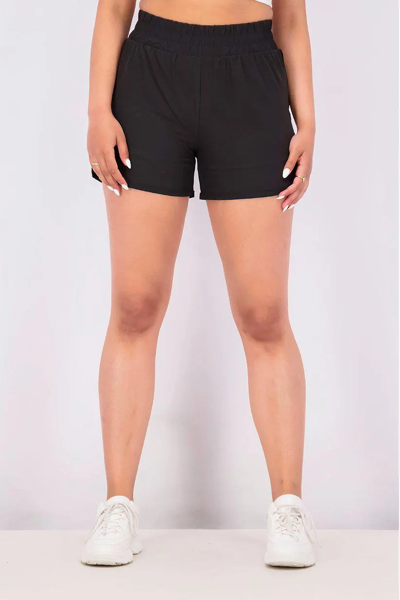Women 3 Pack Sport Fit Track Short, Grey and Sage and Black