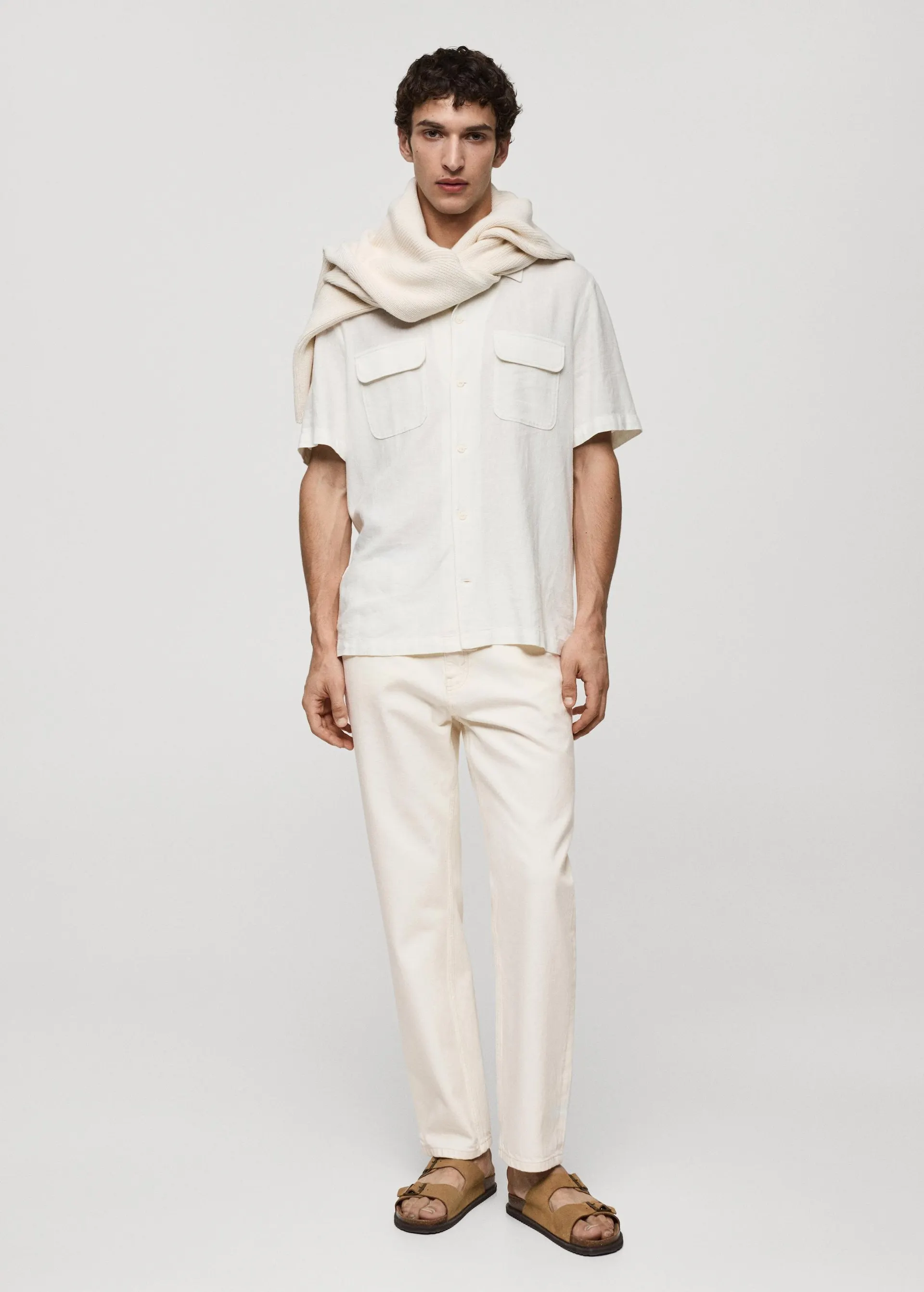 Relaxed fit fazonú pamut farmernadrág