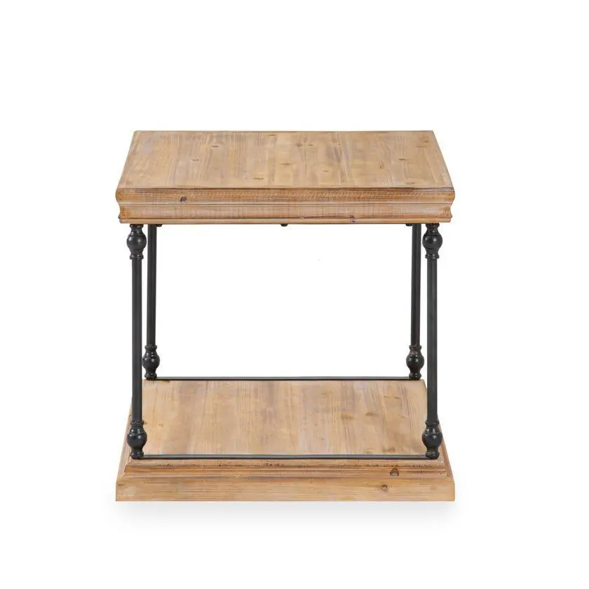 Vega Wooden End Table - Walnut