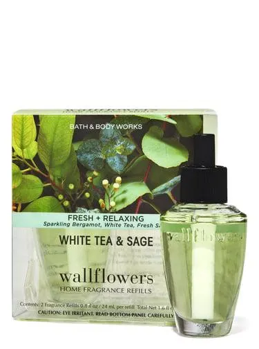 White Tea & Sage Wallflowers Fragrance Refills, 2-Pack