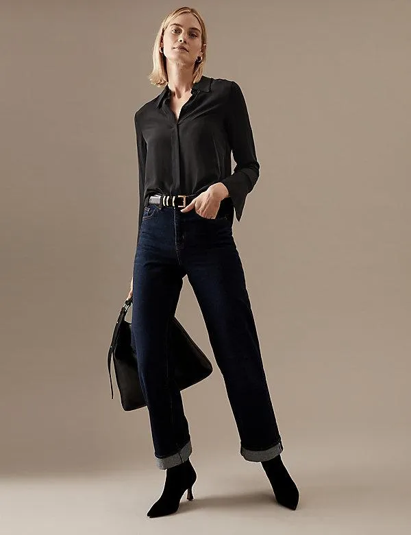 Pure Silk Long Sleeve Shirt