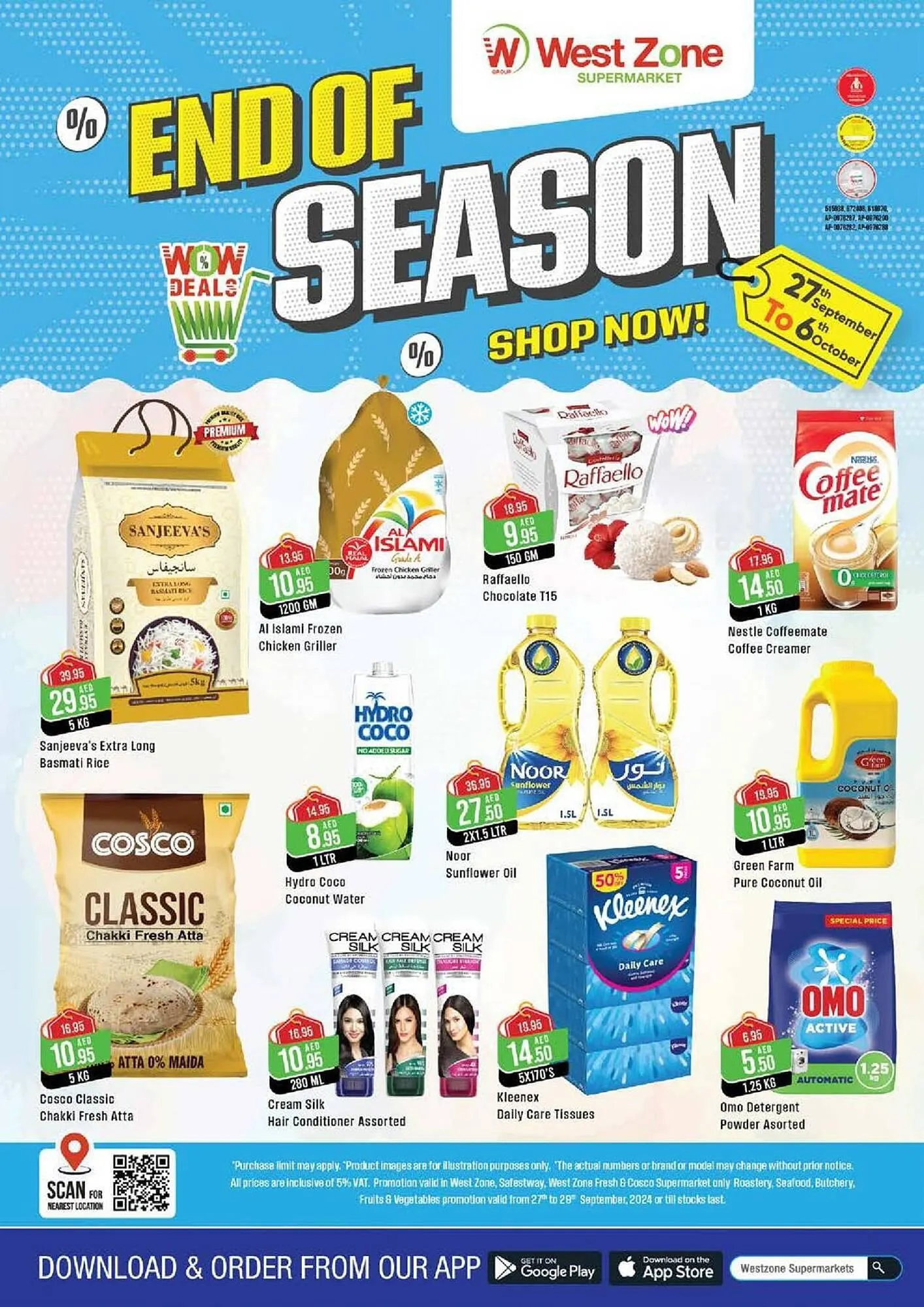 West Zone Supermarket catalogue from 27 September to 6 October 2024 - Offers page 1