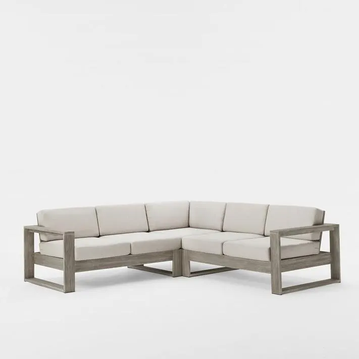 Portside Outdoor 3-Piece L-Shaped Sectional