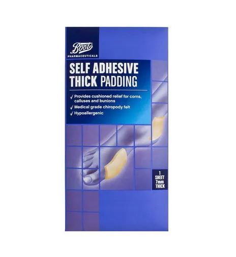 Boots Pharmaceuticals Self Adhesive Thick Padding (1 Sheet)