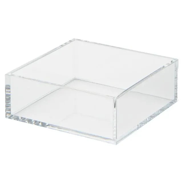 Stackable Acrylic Desktop Box, 8.4 x 8.4 x 3 cm, S, Clear