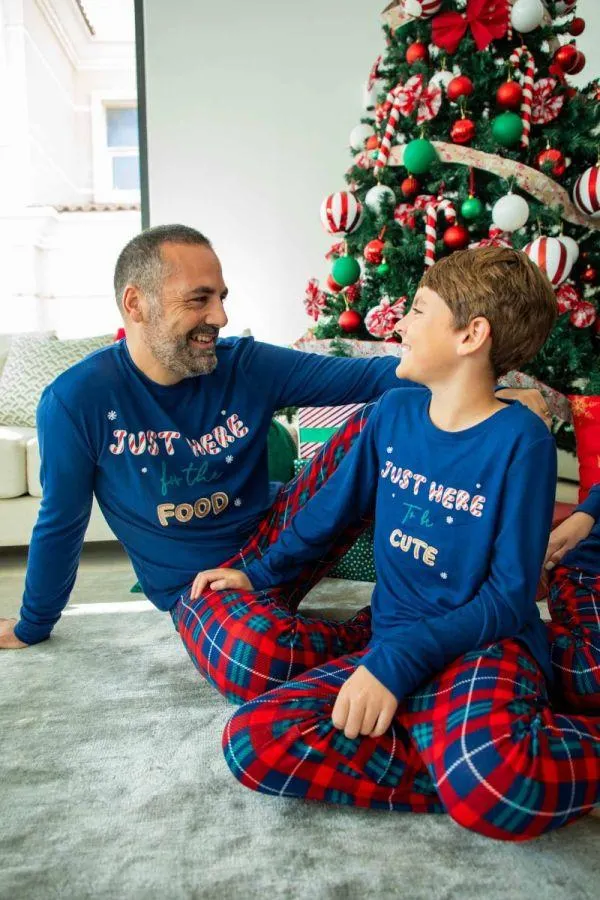 Mens Navy Xmas Top