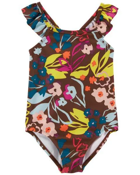 1-Piece Floral Swimsuit