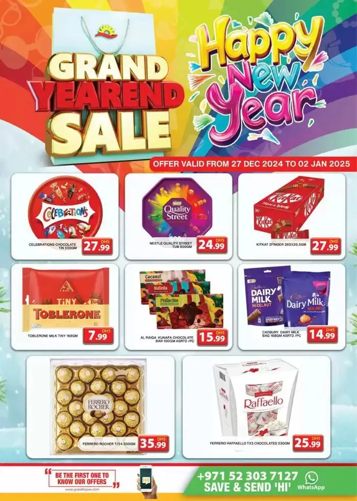 Happy New Year - Grand Hypermarket Jebel Ali from 29 December to 12 January 2025 - Offers page 1