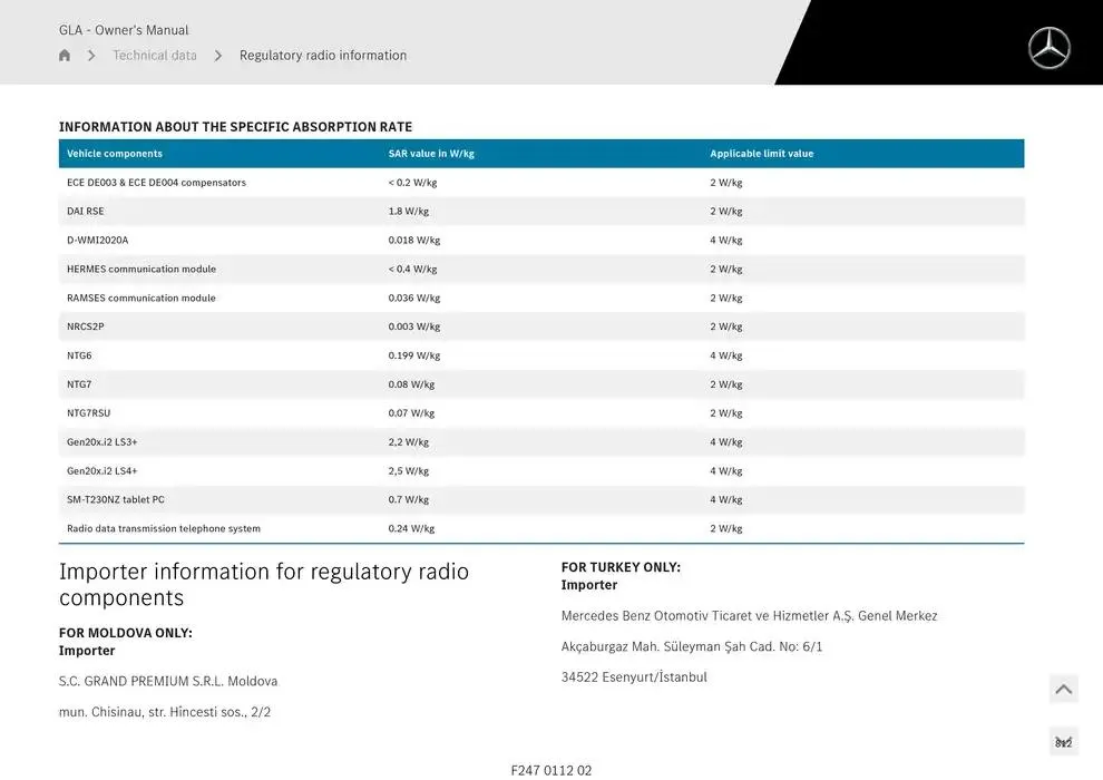 GLA SUV from 14 January to 30 April 2025 - Offers page 812