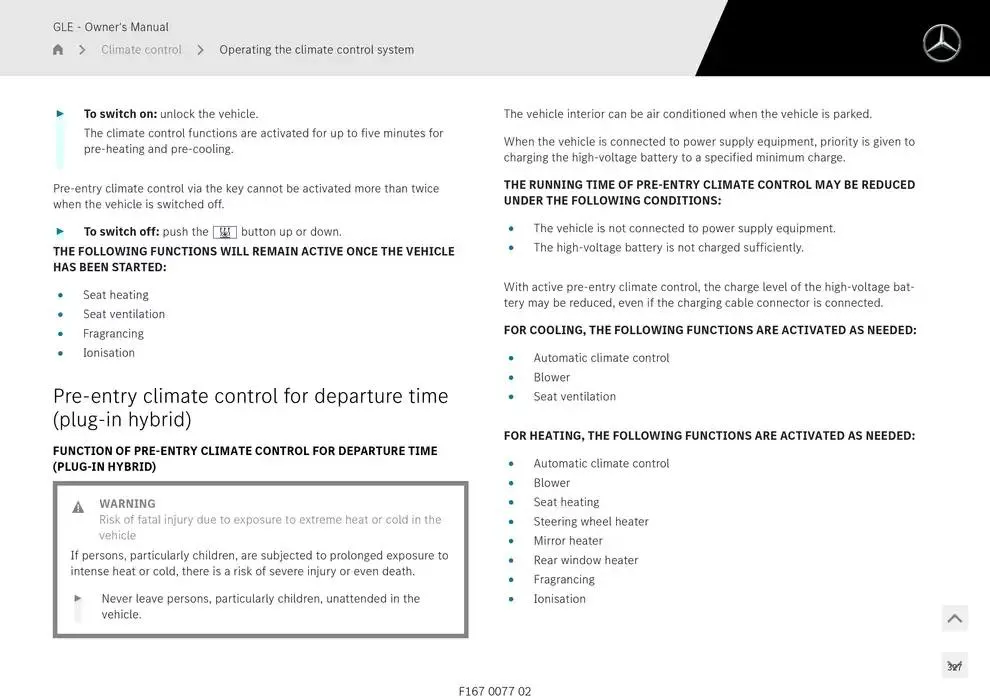 GLE SUV from 14 January to 30 April 2025 - Offers page 327