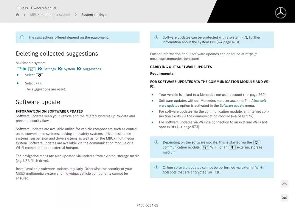 G-Class SUV from 14 January to 30 April 2025 - Offers page 474