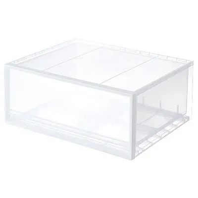 Drawer Type Wide PP Storage Box, W 55 x D 44.5 x H 24 cm, M
