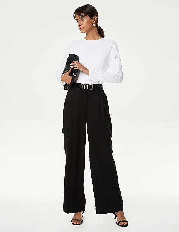 Round Neck Long Sleeve Top