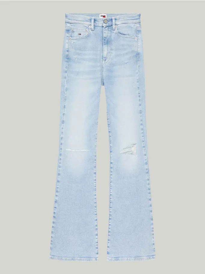 Sylvia High Rise Skinny Flared Leg Jeans