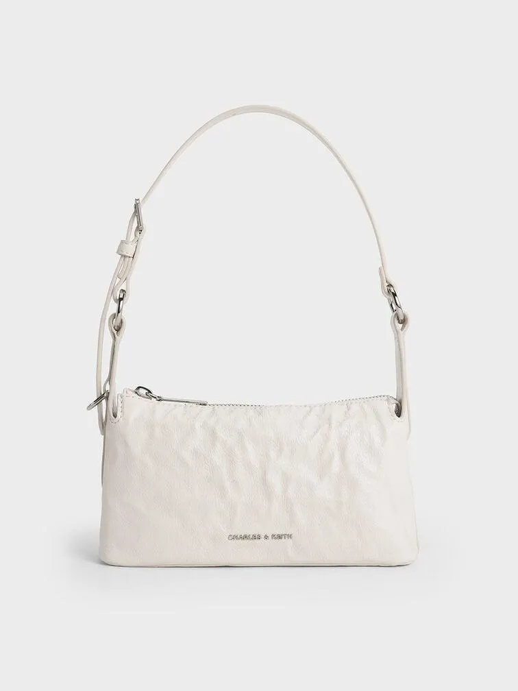 Lark Crinkle-Effect Shoulder Bag