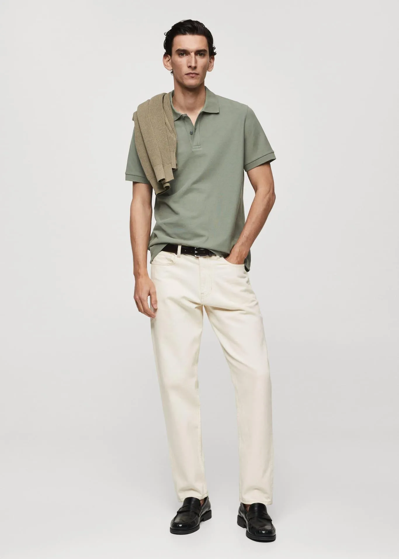 100% cotton pique polo shirt