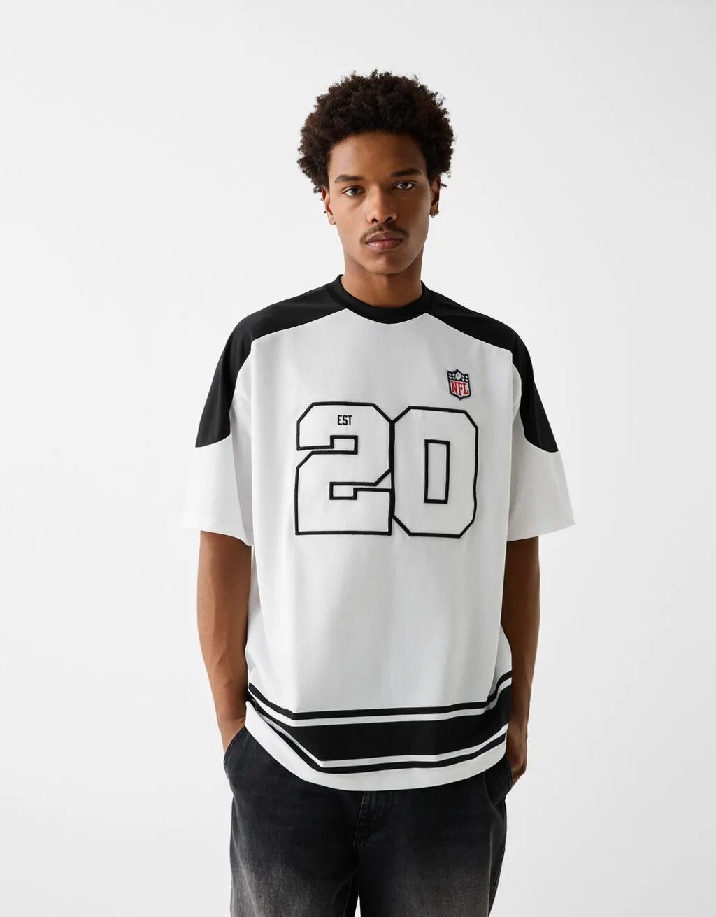 Printed short sleeve oversize NFL T-shirt