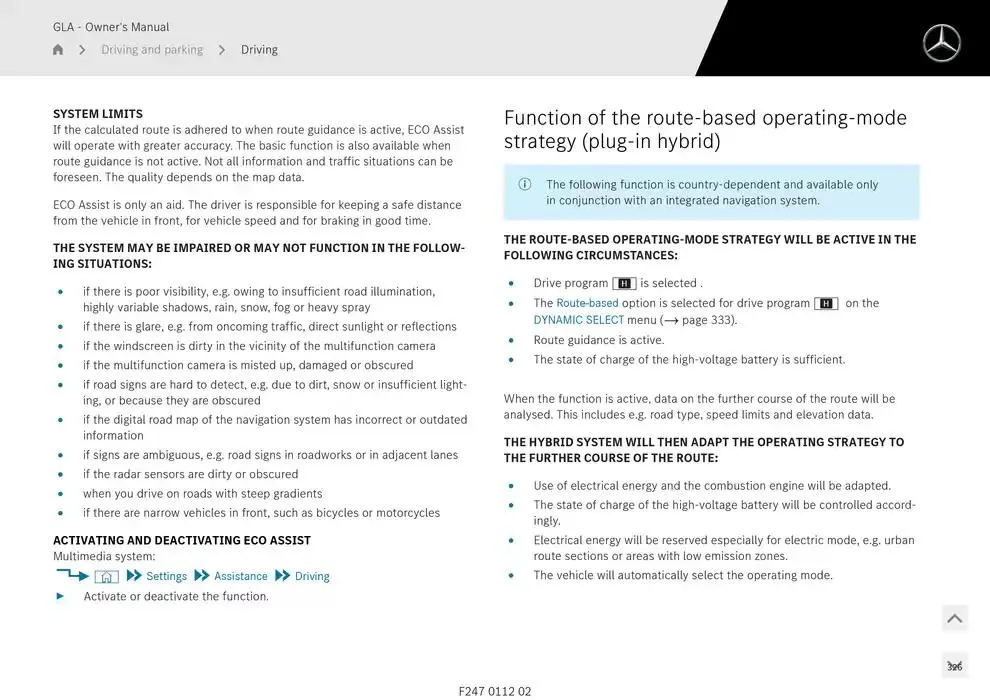 GLA SUV from 14 January to 30 April 2025 - Offers page 326