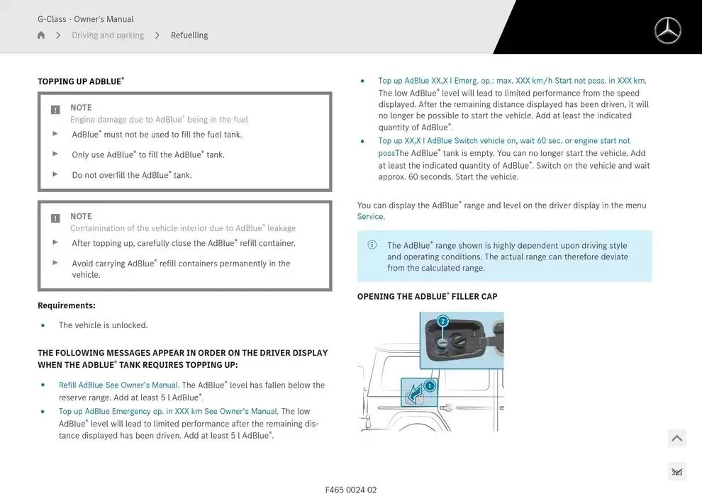 G-Class SUV from 14 January to 30 April 2025 - Offers page 323