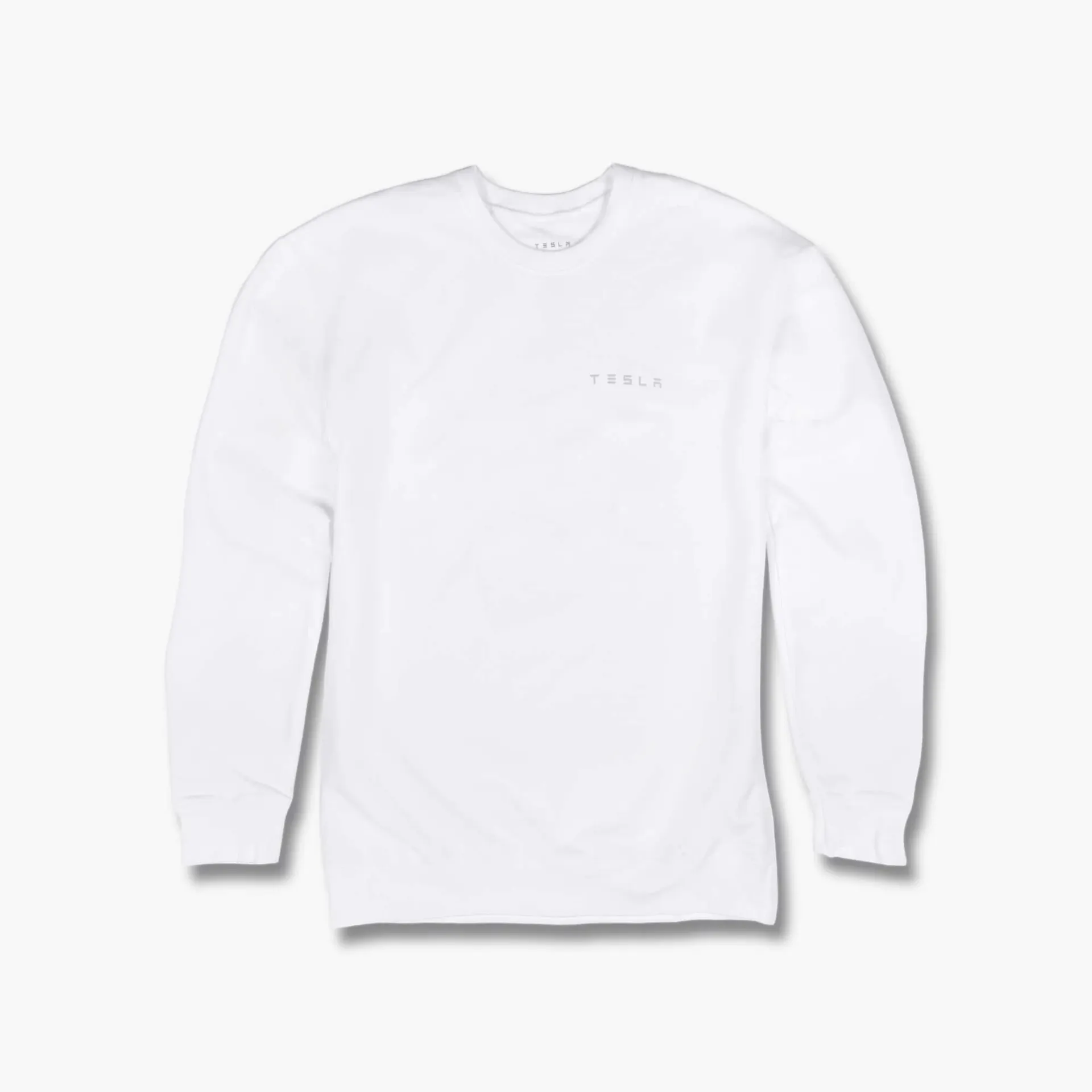 White 3D Small Wordmark Sweatshirt