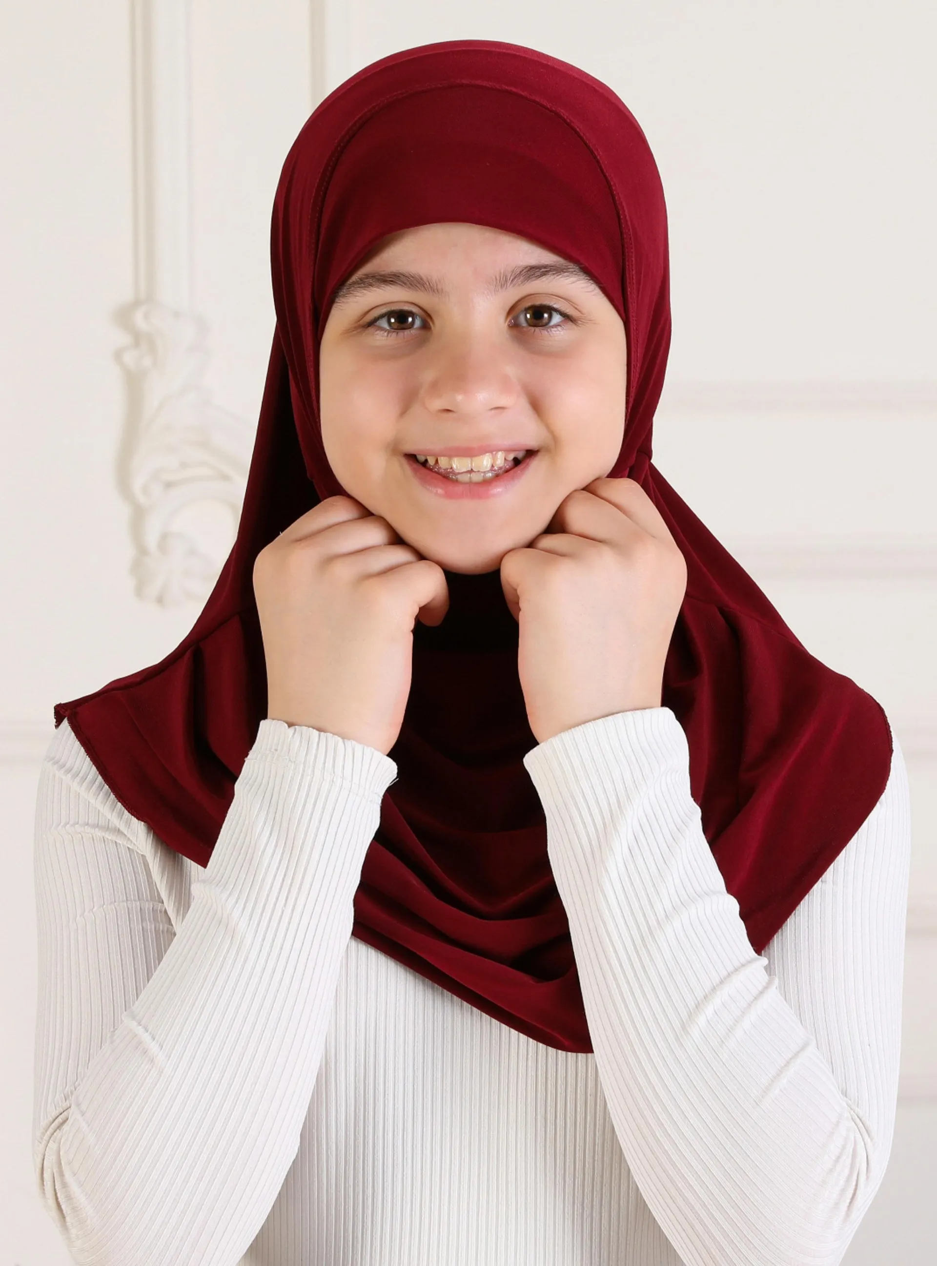 Burgundy - Instant Scarf