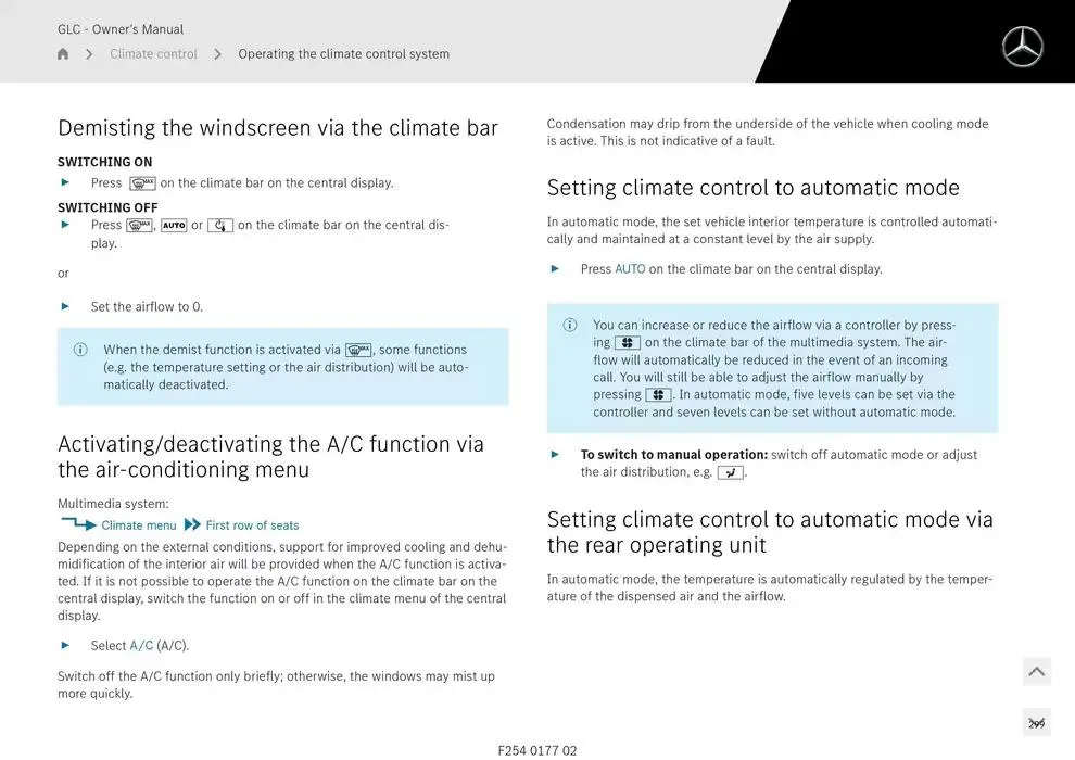 GLC SUV from 14 January to 30 April 2025 - Offers page 299