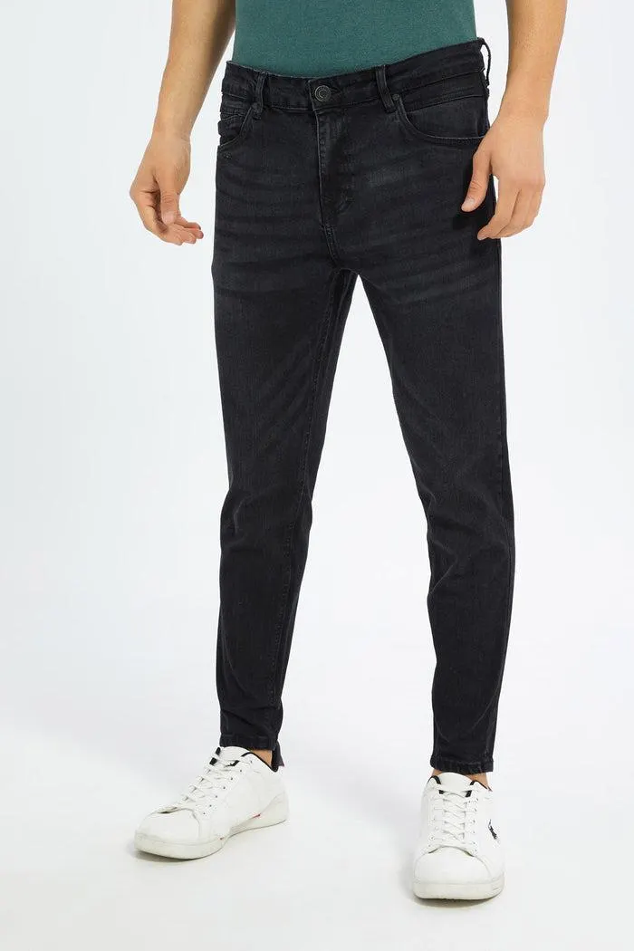 Men Black 5-Pocket Skinny Fit Jeans