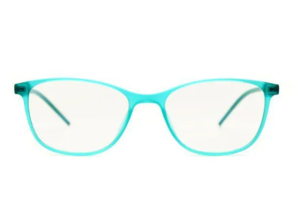 Square Turquoise Computer Glasses