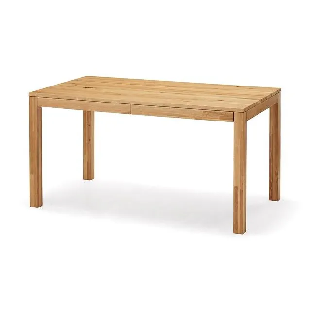 Wooden Table With Drawers , W 140 x D 80 x H 72 cm , Oak
