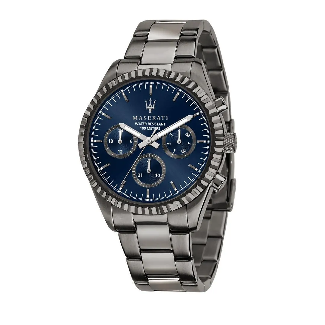 MASERATI COMPETIZIONE 43MM MLT. BLUE DIAL BR GUN