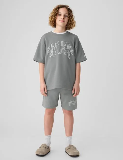 Kids Gap 1969 Logo Graphic Short Sleeve Sweatshirt
