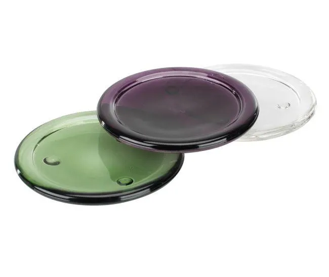 Glass plate GEORG f/candles ass.