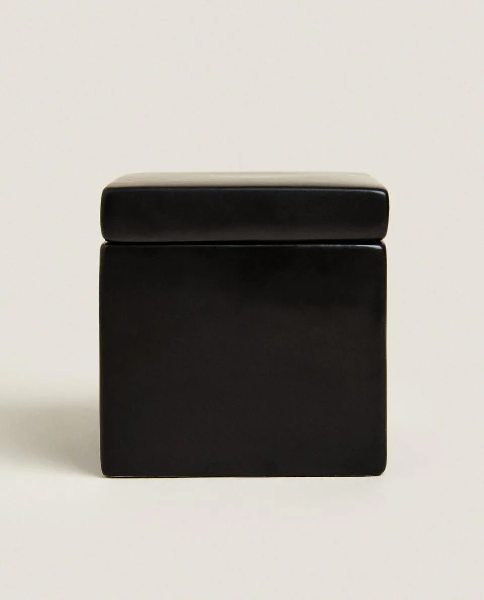 EARTHENWARE BATHROOM STORAGE JAR