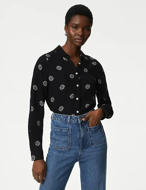 Printed Collared Shirt
