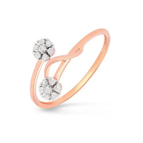 Mine Diamond Studded Casual Gold Ring HKRRGG8118HOA