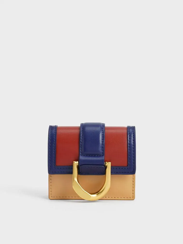 Gabine Colour-Block Chain-Link Cardholder - Multi