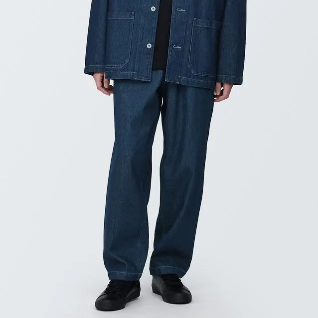 Kapok Blended Denim Work Pants