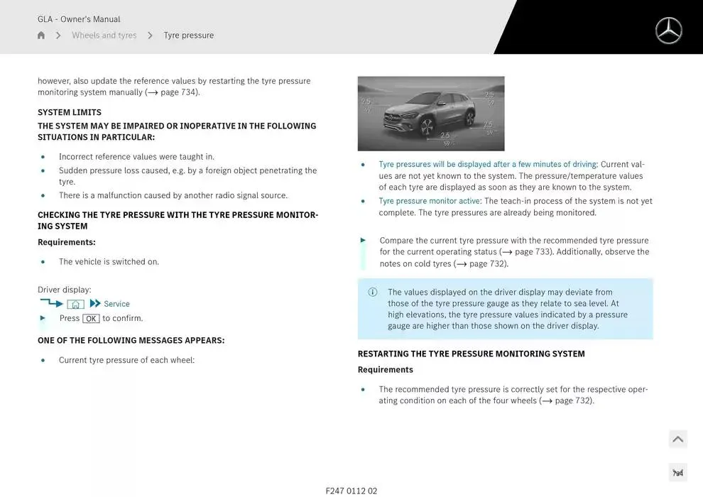 GLA SUV from 14 January to 30 April 2025 - Offers page 734