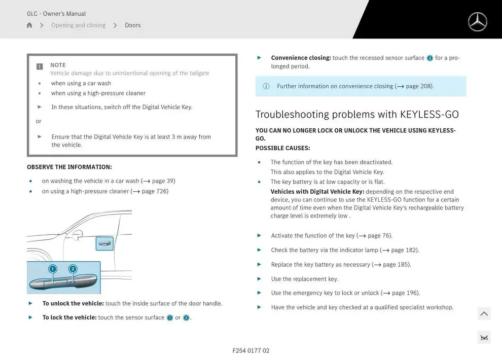 GLC SUV from 14 January to 30 April 2025 - Offers page 195