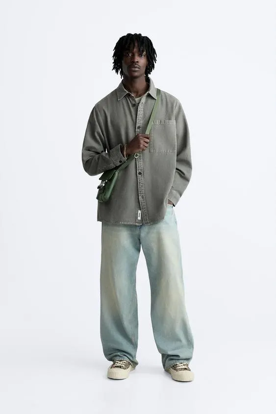 FADED TEXTURED SHIRT