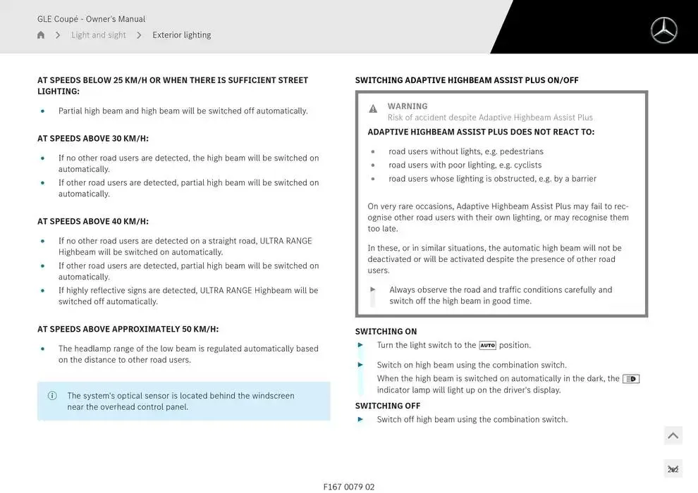 GLE Coupé from 14 January to 30 April 2025 - Offers page 282