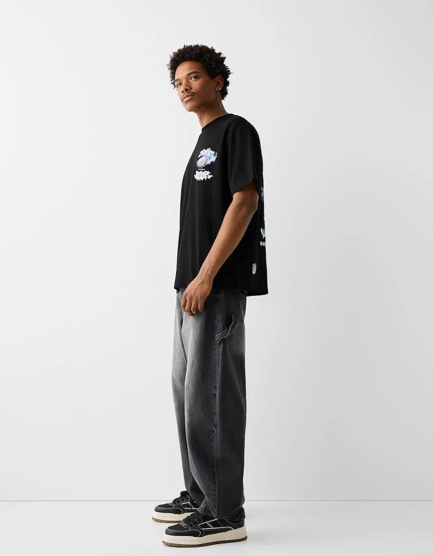 Printed boxy-fit short sleeve NFL T-shirt