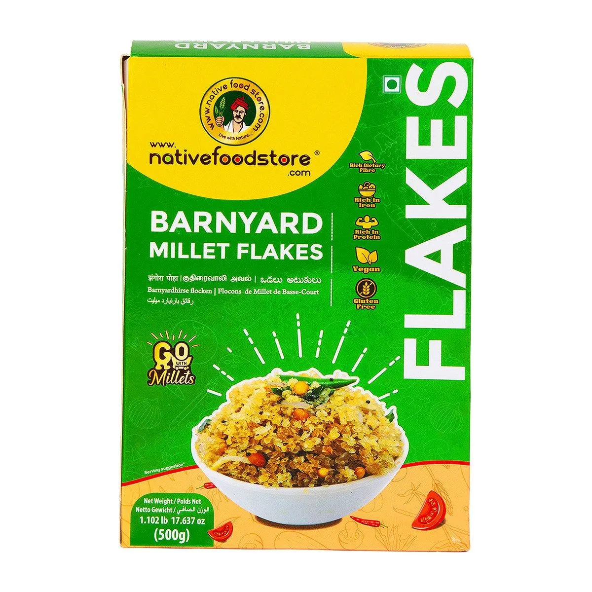 Native Food Store Barnyard Millet Flakes 500 g