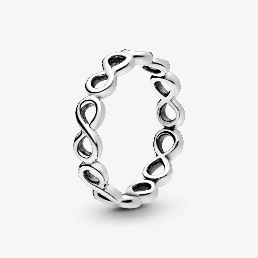 Infinity silver ring