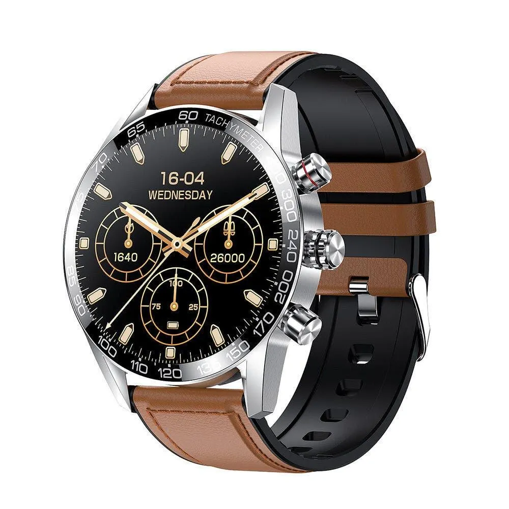 Xcell Elite 1 Smartwatch, Brown Leather