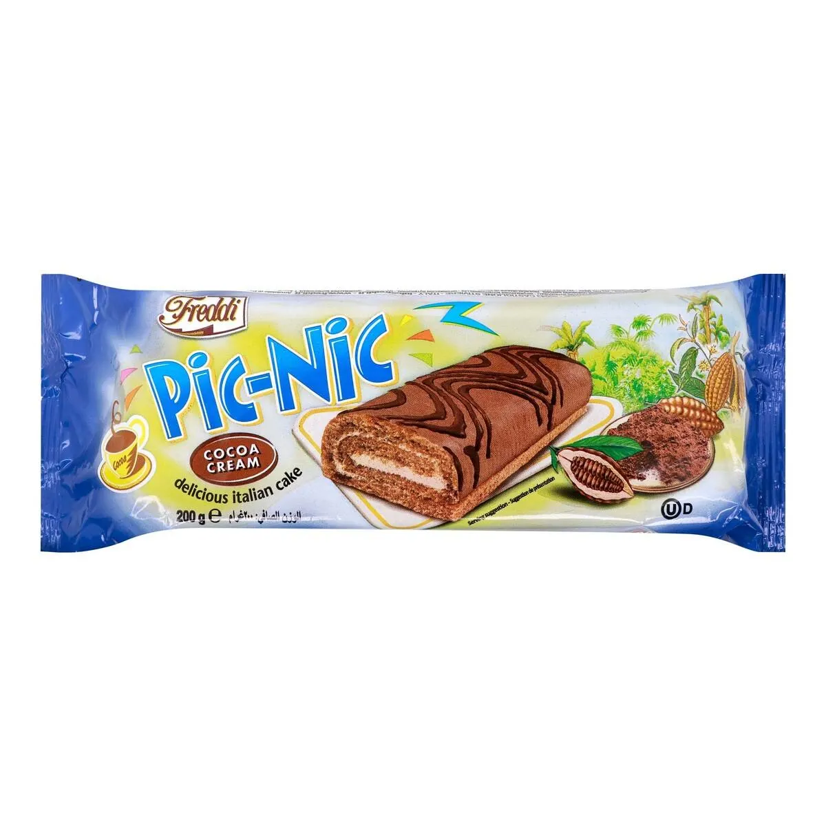 Freddi Pic-Nic Delicious Italian Cake Cocoa Cream, 200 g