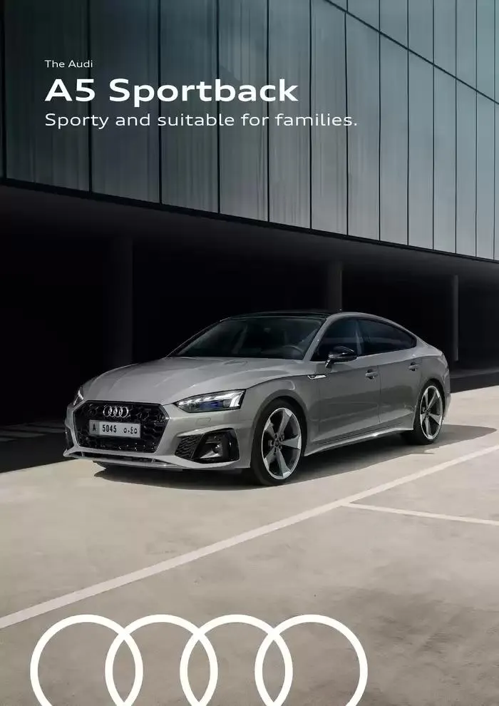 The Audi A5 Sportback from 21 January to 31 December 2025 - Offers page 1