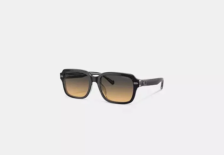 Beveled Signature Square Sunglasses