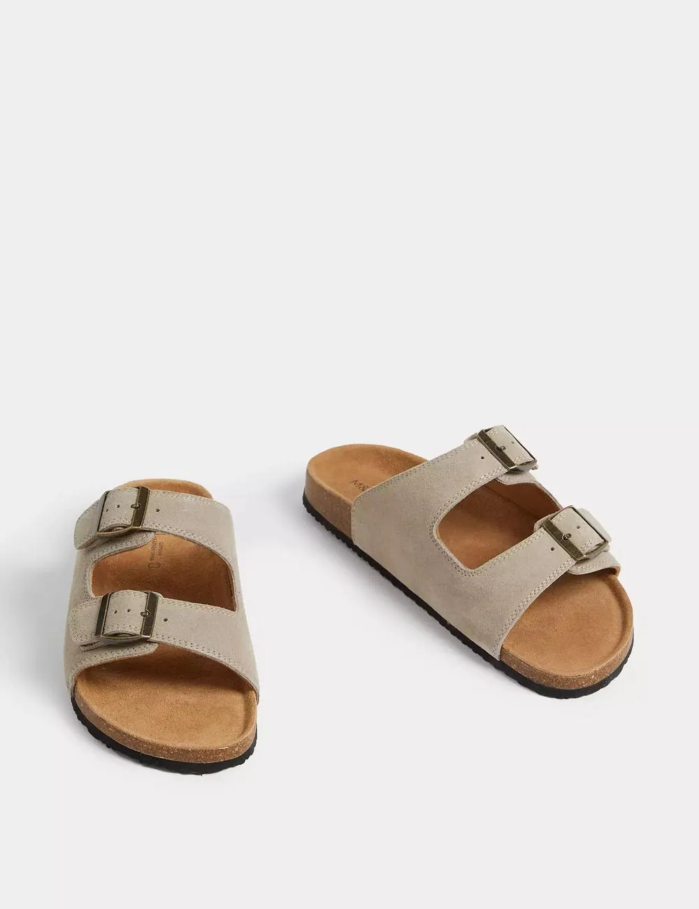 Suede Slip-On Corkbed Sandals