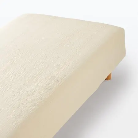 Lyocell Blended Gauze Fitted Sheet , W 160 x L 200 x H18-28cm